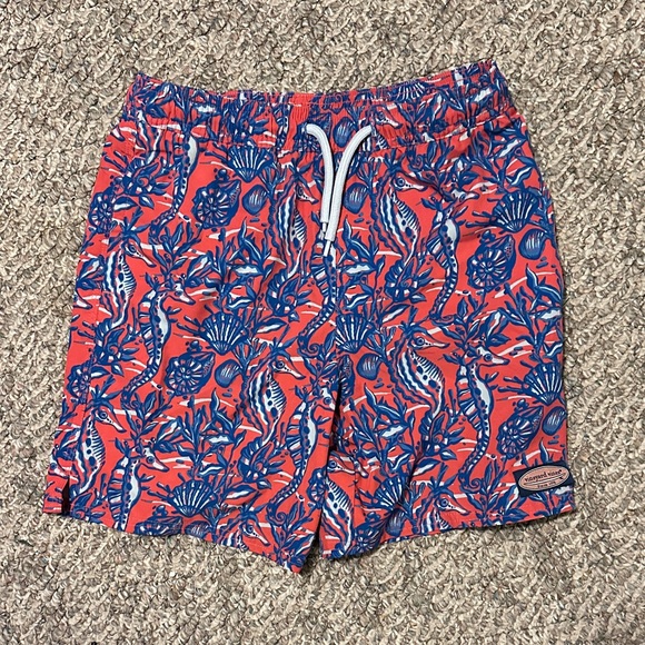 Vineyard Vines Other - Vineyard Vines Coral and Blue Athletic Shorts